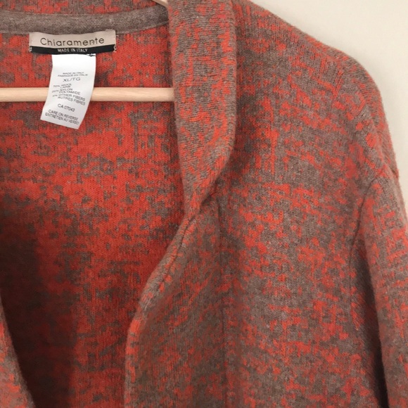 CHIARAMENTE Open Front Duster/Cardigan Wool Blend - Picture 6 of 8